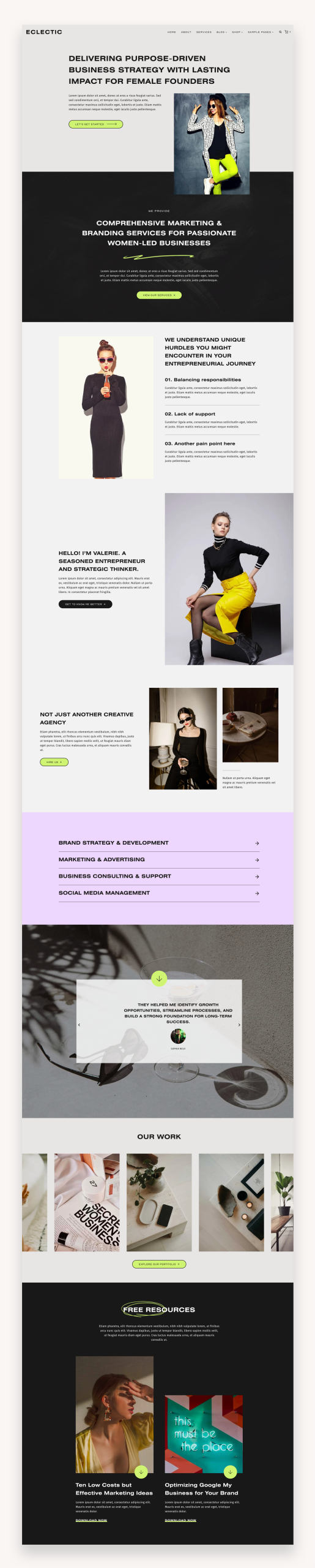 Eclectic Kadence WordPress Theme
