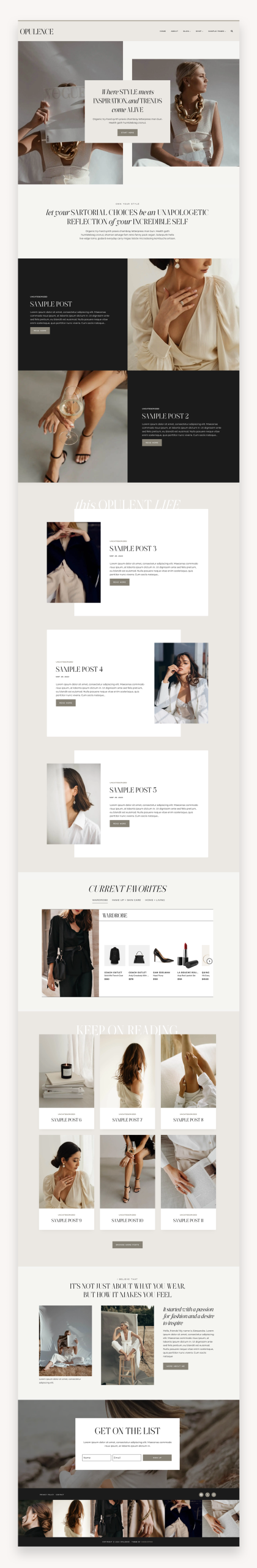 Opulence Kadence WordPress Theme