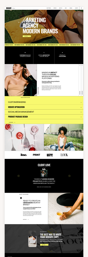 Boujee Coaching Showit Template