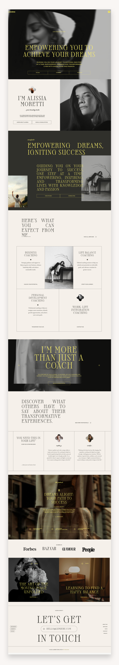 Lumiere Photography Kadence WordPress Template