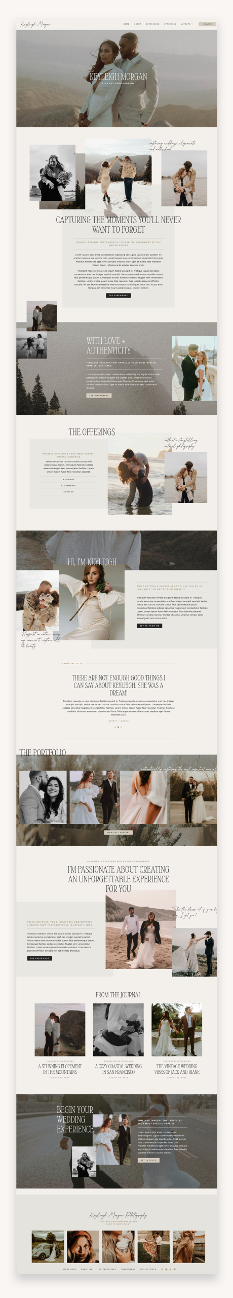 Keyleigh Morgan Photography WordPress Theme