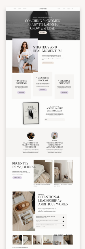 August WordPress Kadence Theme
