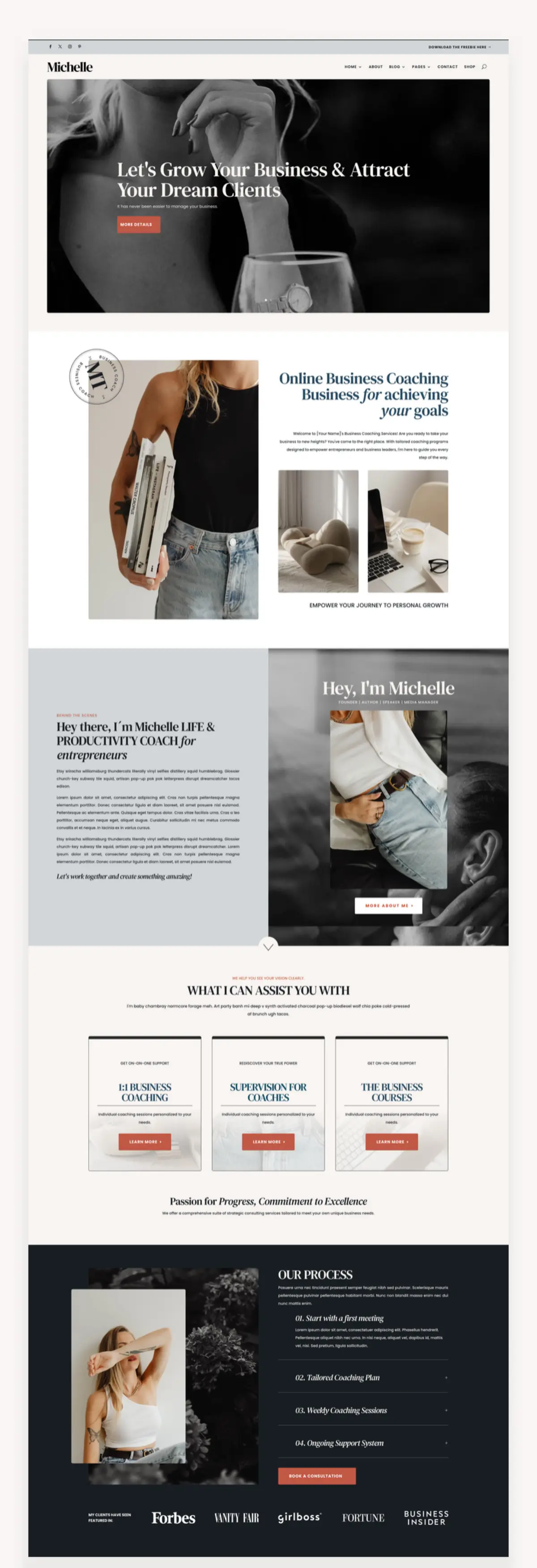 Michelle Business Divi Child Theme