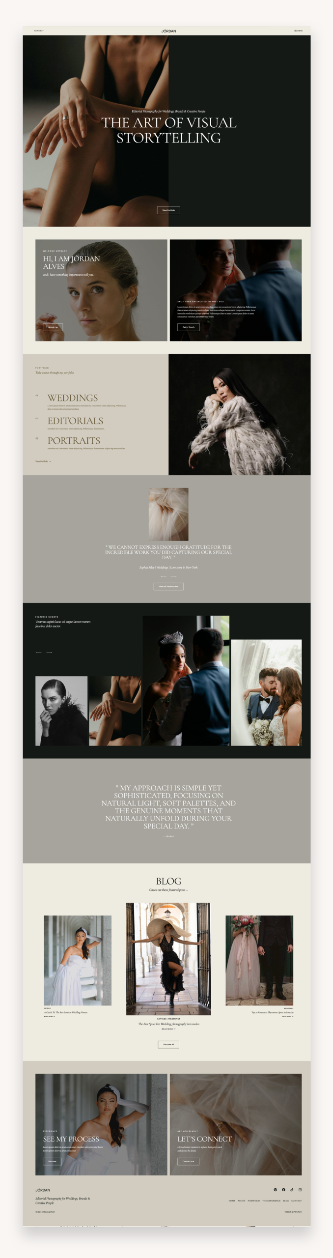 Jordan Photography Kadence Template