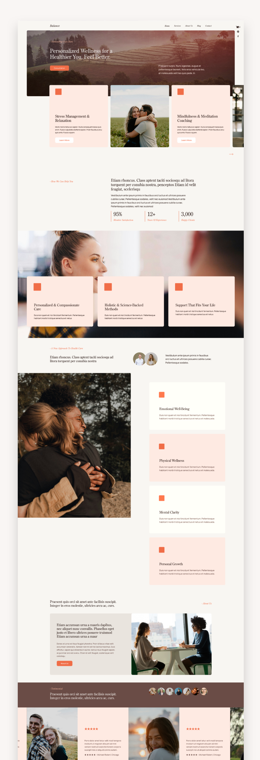 Balance Therapist Squarespace Template
