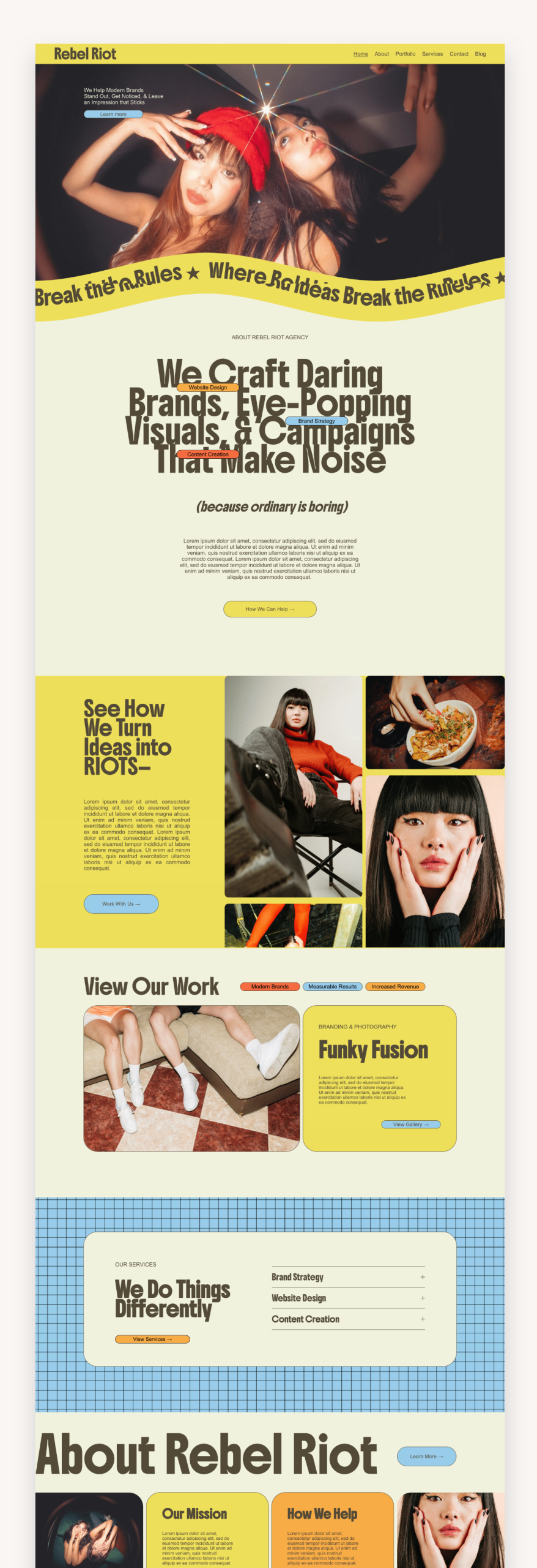 Rebel Riot Coach Showit Template