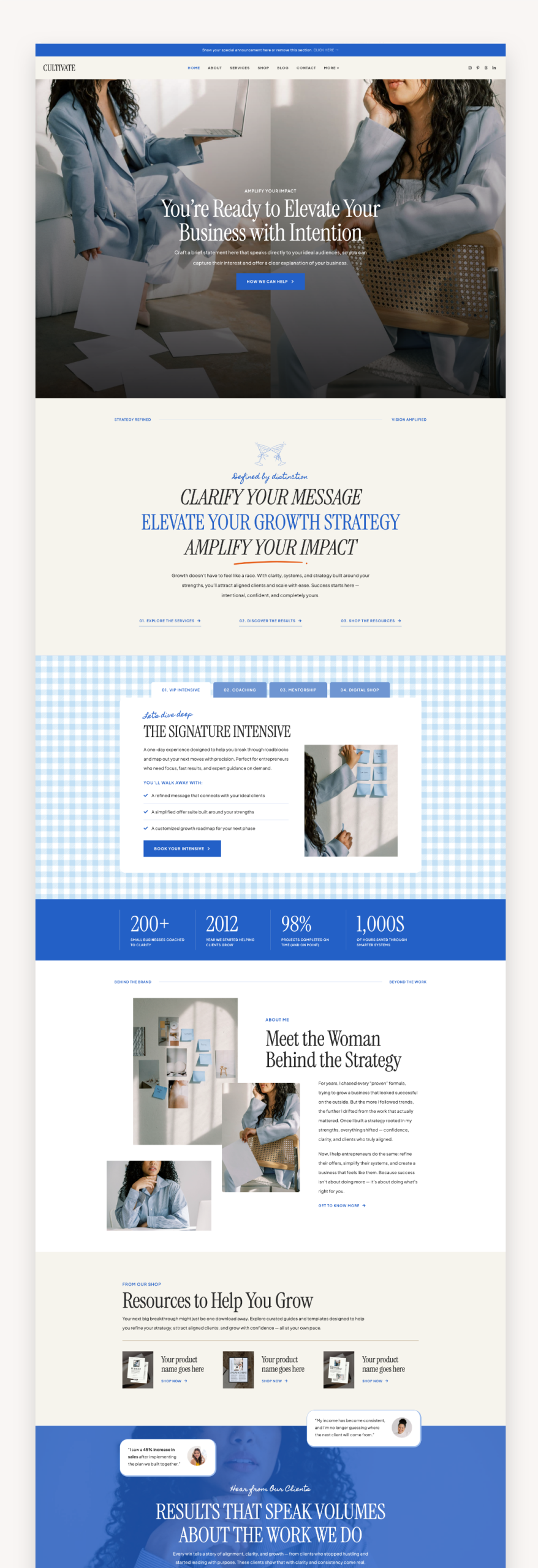 Cultivate Elementor WordPress Theme