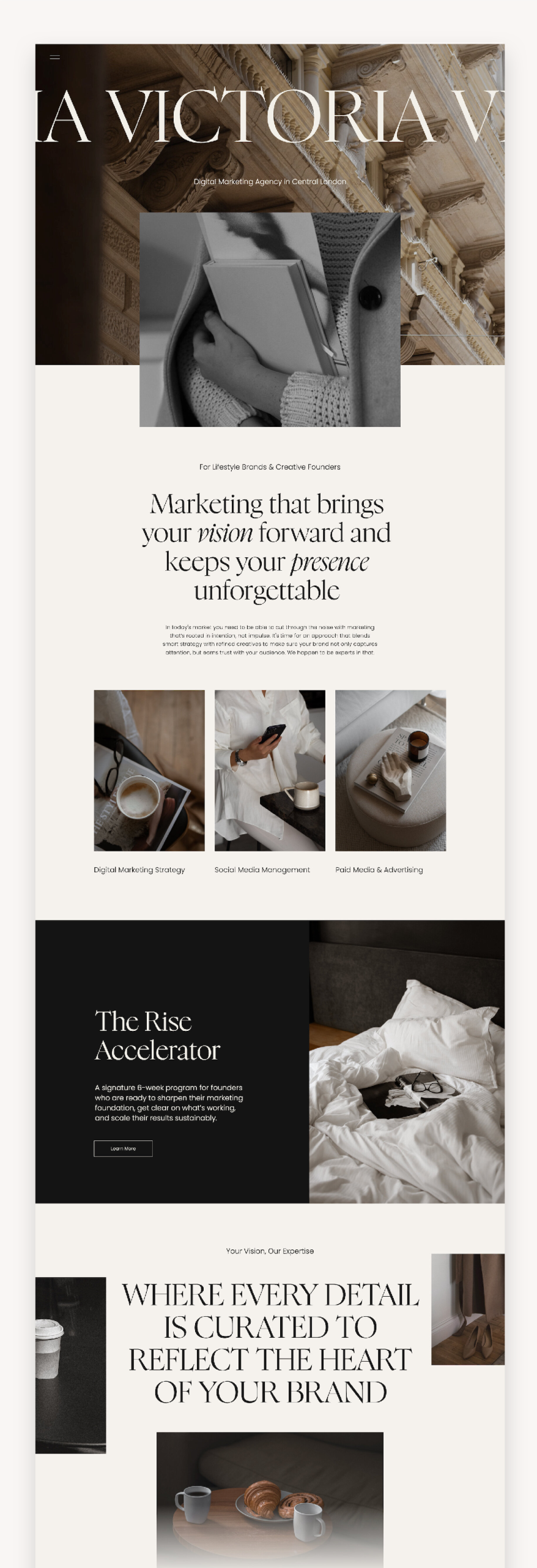 Victoria Coach Showit Template