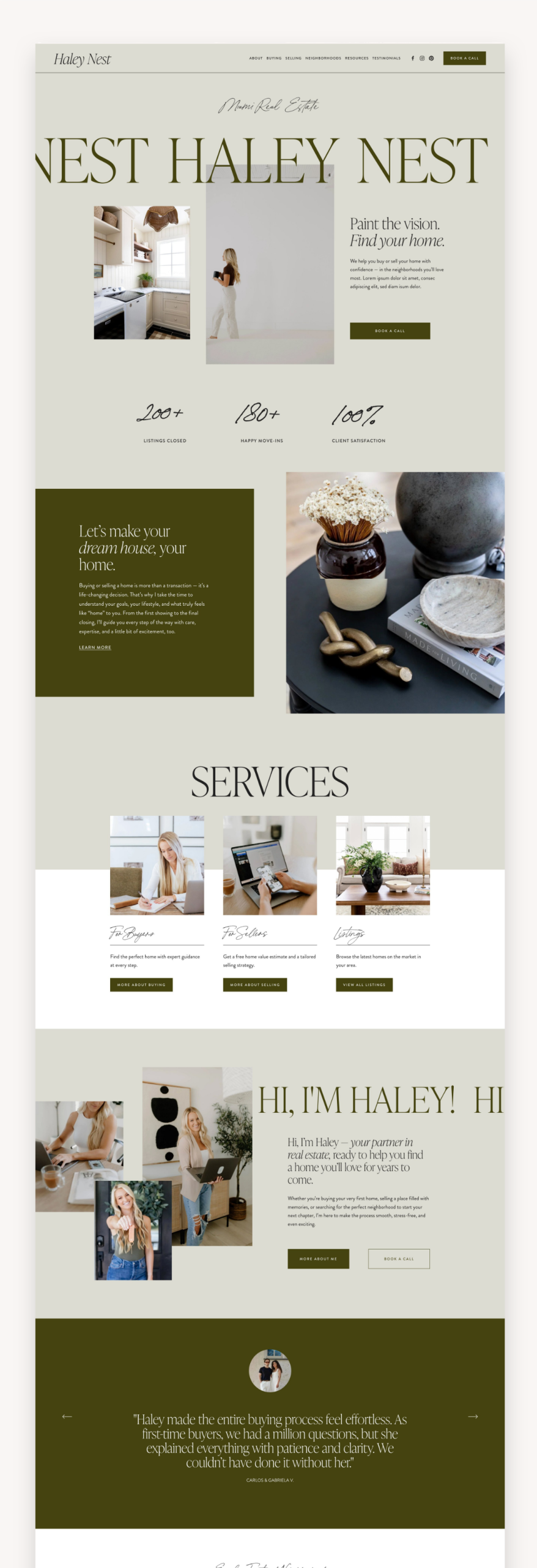 Nest Coach Squarespace Template