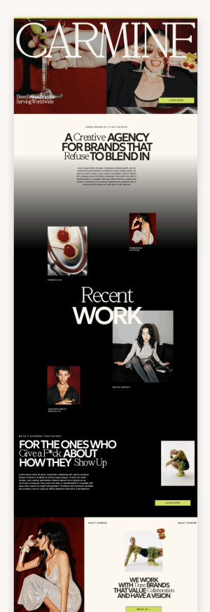 Carmine Coach Showit Template