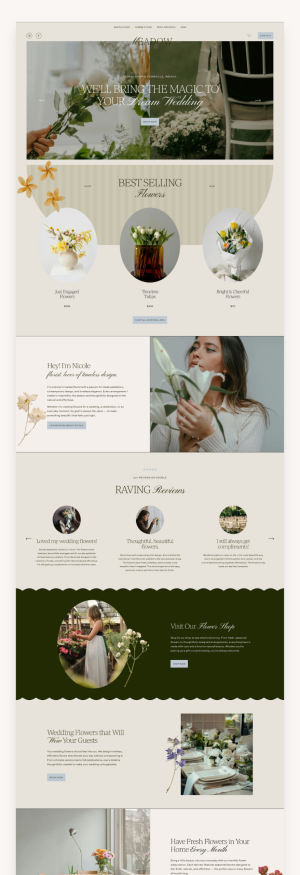 Meadow Florist Squarespace Template
