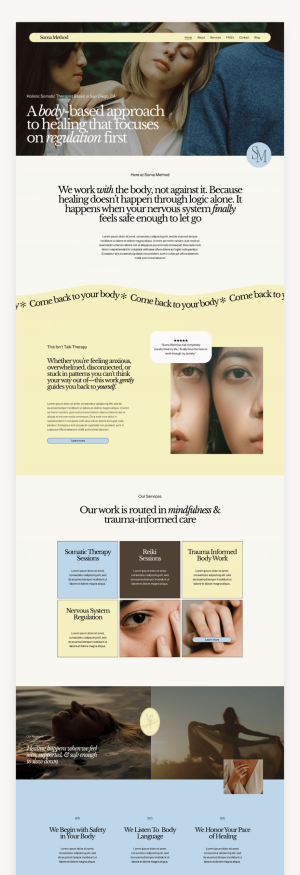 Soma Method Squarespace Template