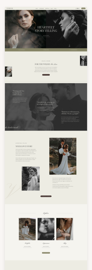 Vivienne Photography Squarespace Template