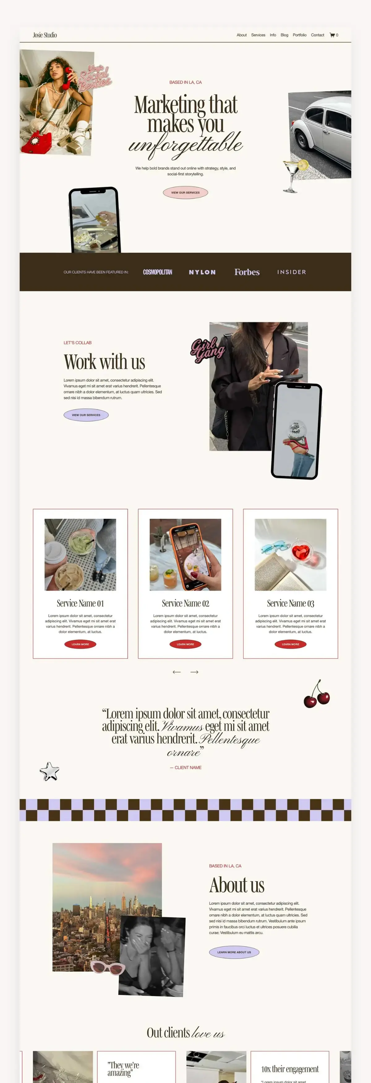 Josie Squarespace Template
