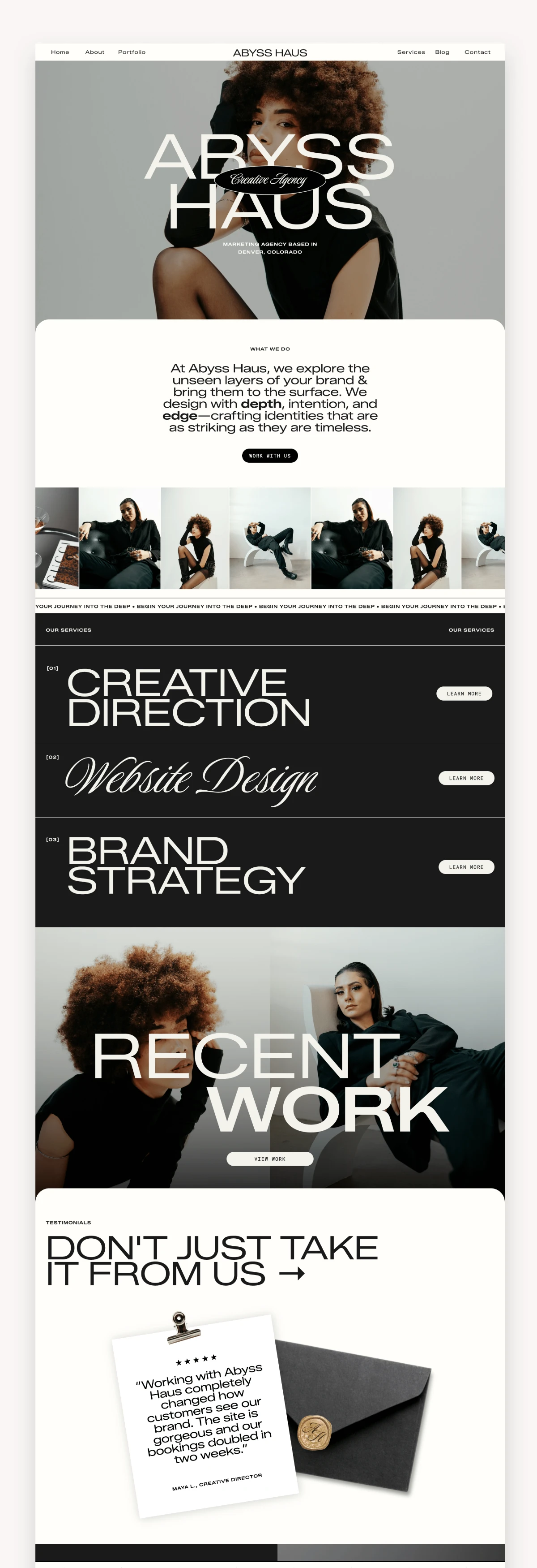Abyss Haus Coach Showit Template