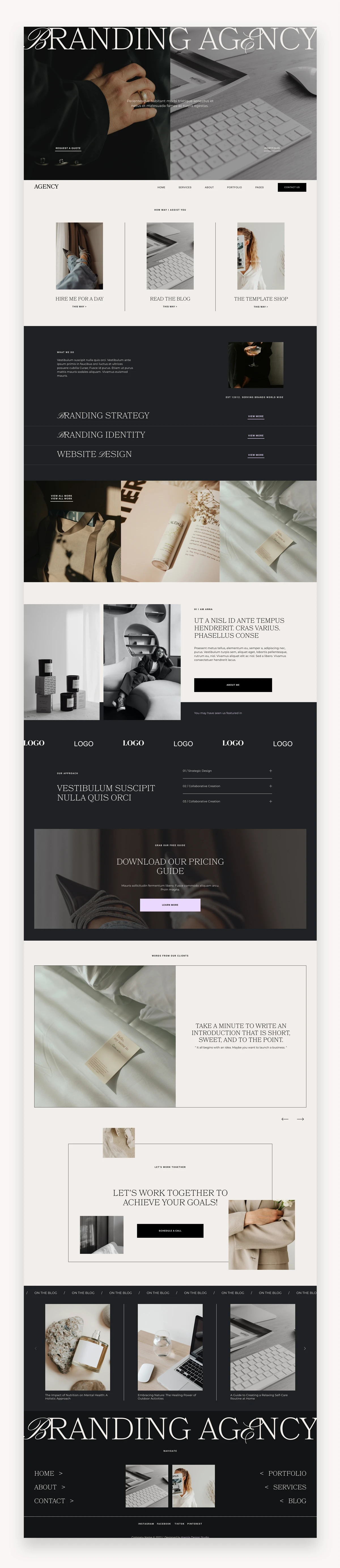 Agency Squarespace Template