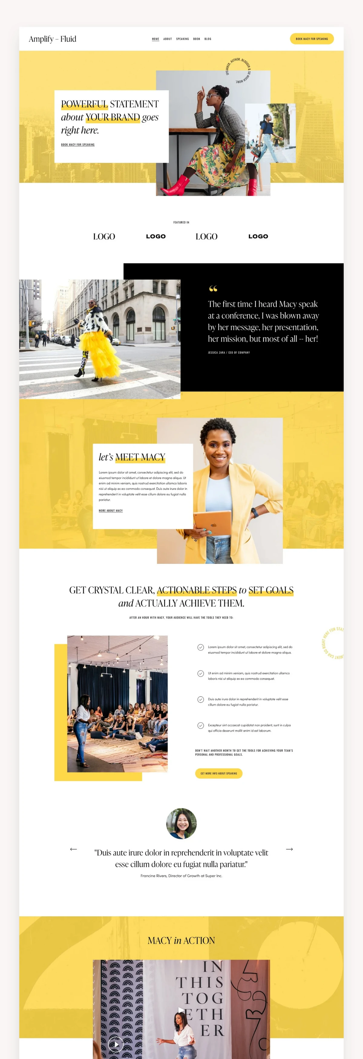 Amplify Squarespace Template