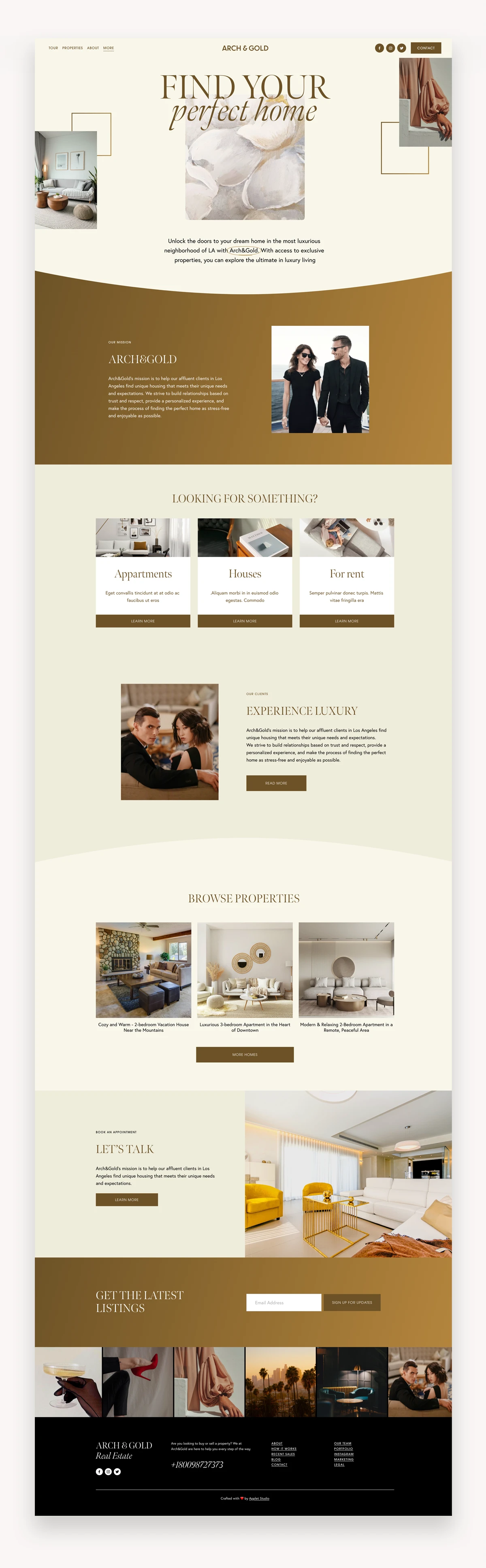 Arch&Gold Business Squarespace Template