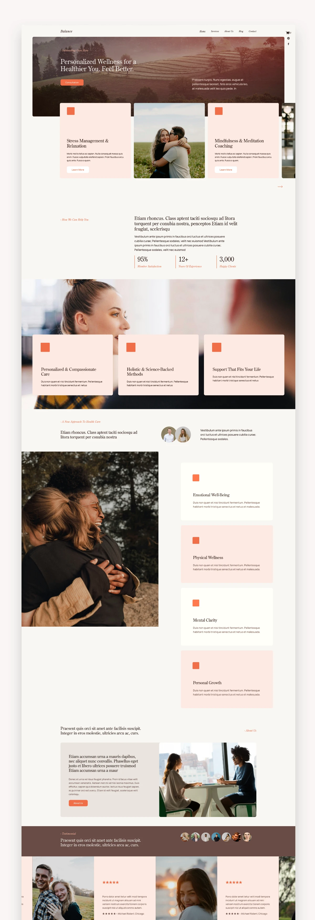 Balance Therapist Squarespace Template