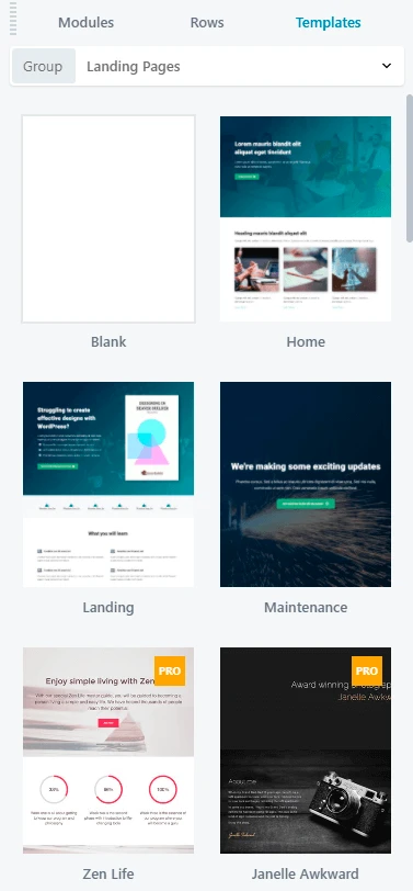 Beaver Builder Templates