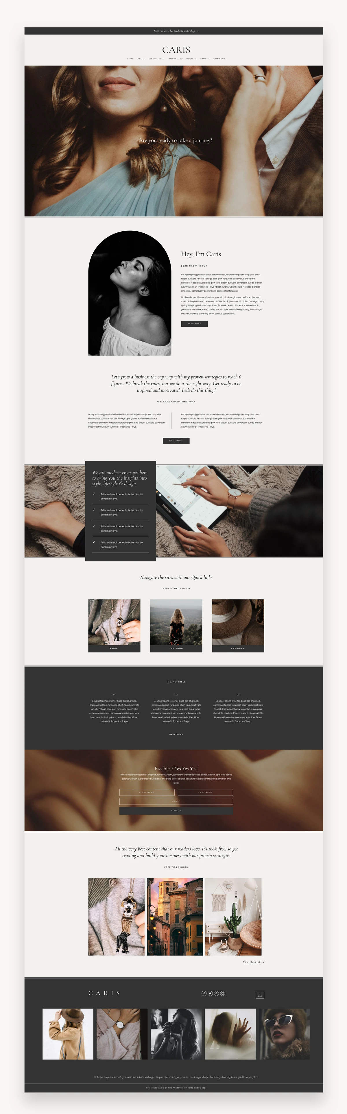 Caris Divi Child Theme