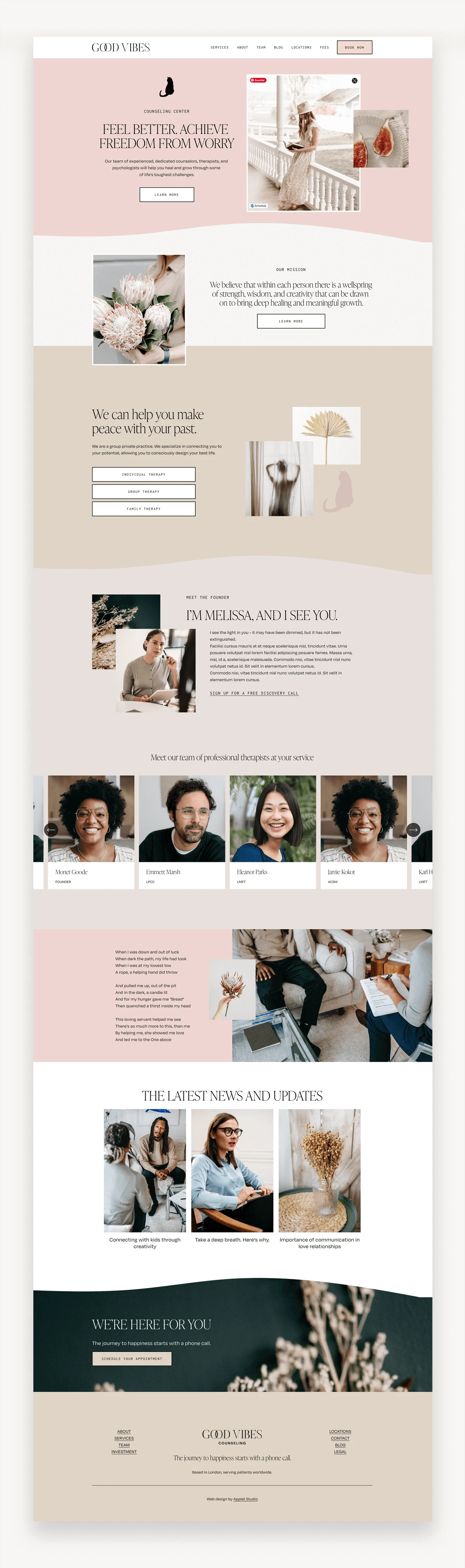 Good Vibes Squarespace Template