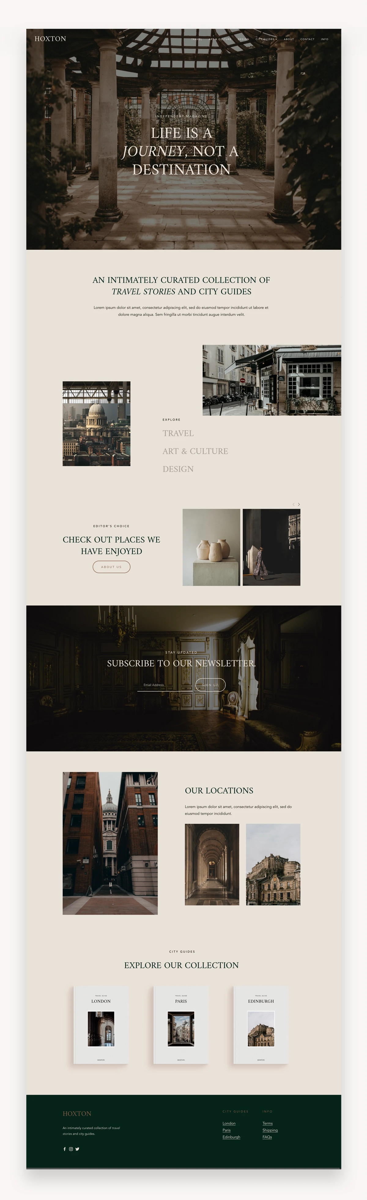 Hoxton Squarespace Template