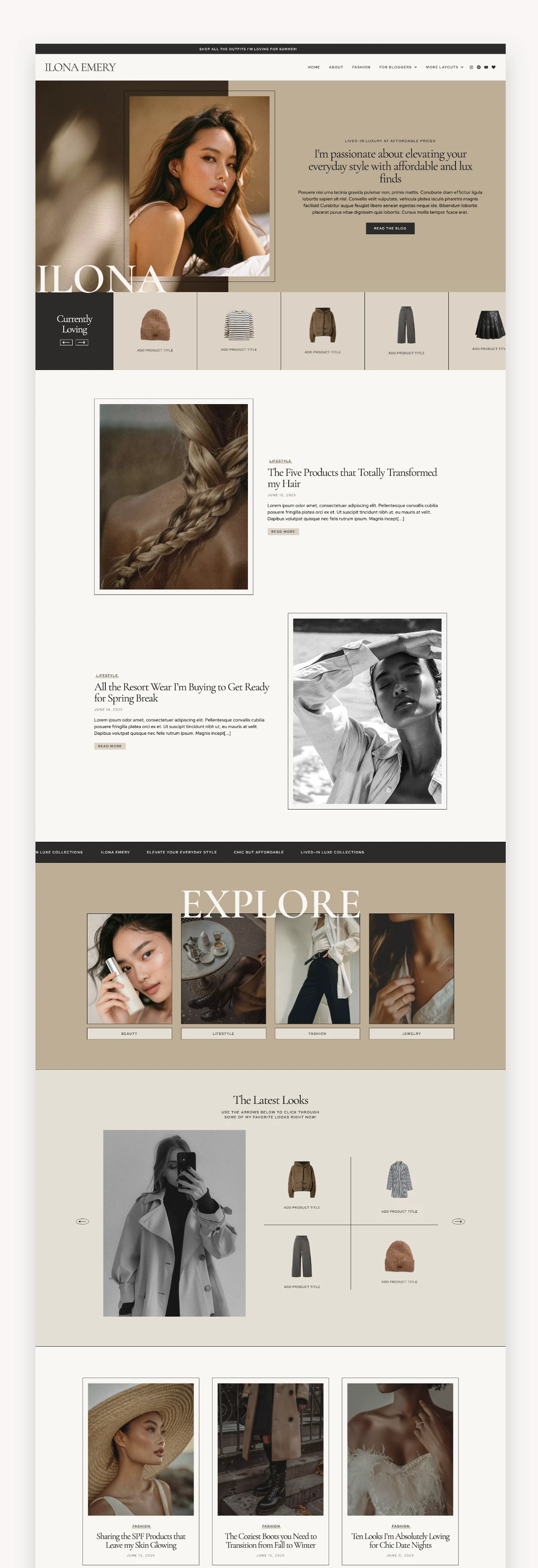 Ilona Emery Elementor WordPress Theme