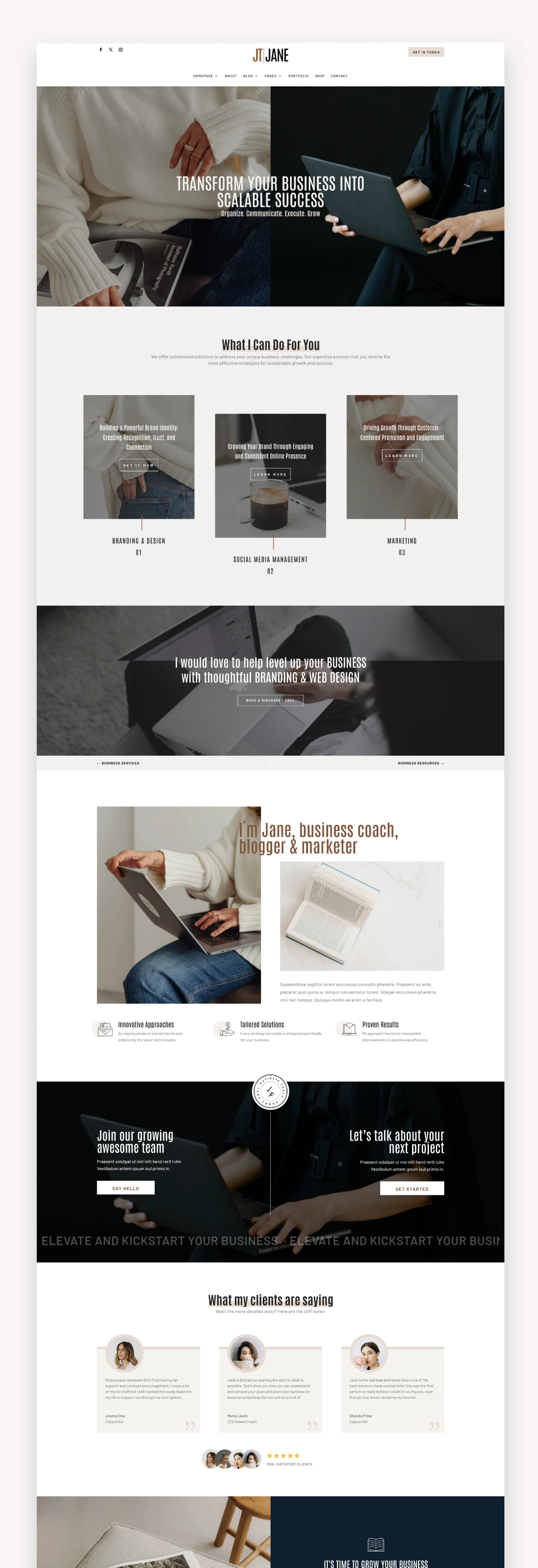 Jane Pro Business Divi Child Theme
