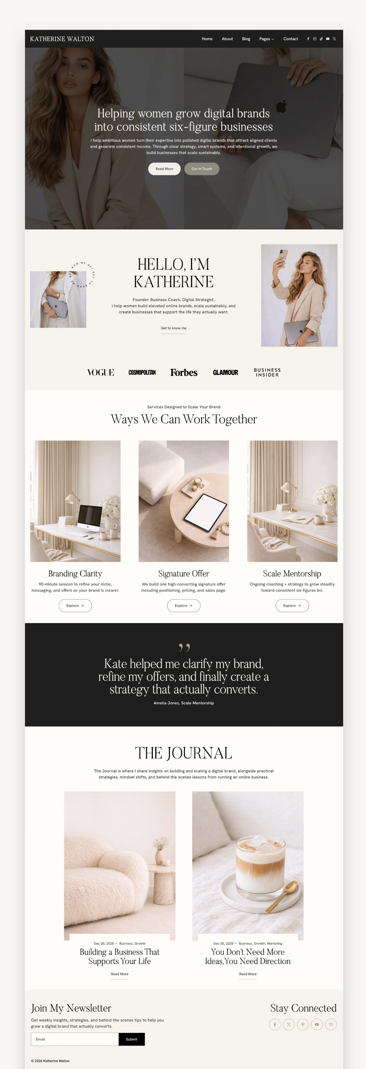 Katherine WordPress Kadence Theme