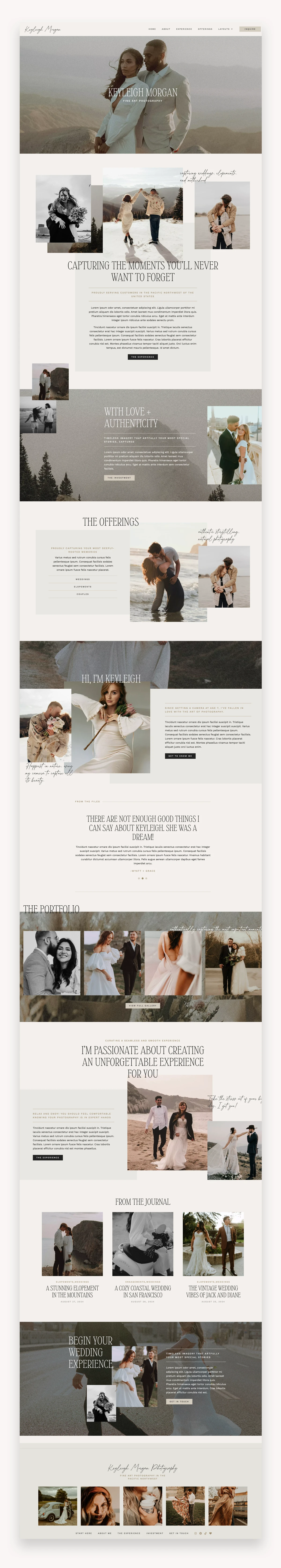 Keyleigh Morgan Photography WordPress Theme