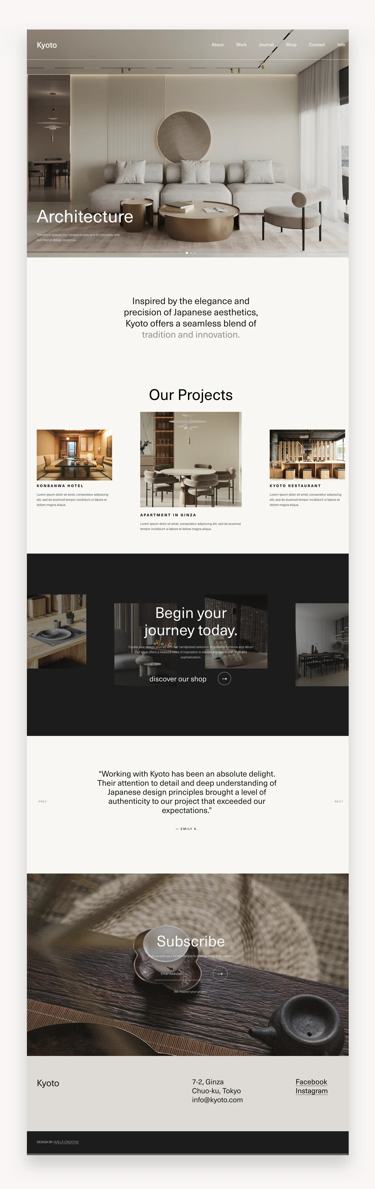 Kyoto Squarespace Template