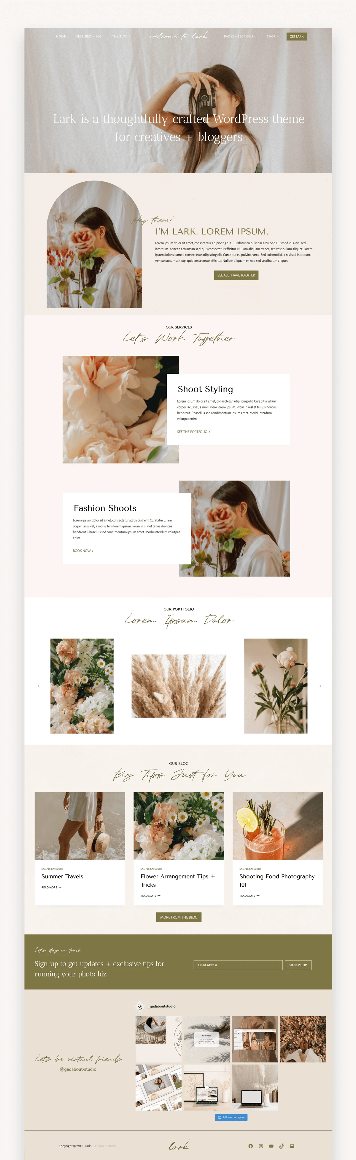 Lark WordPress Kadence Child Theme