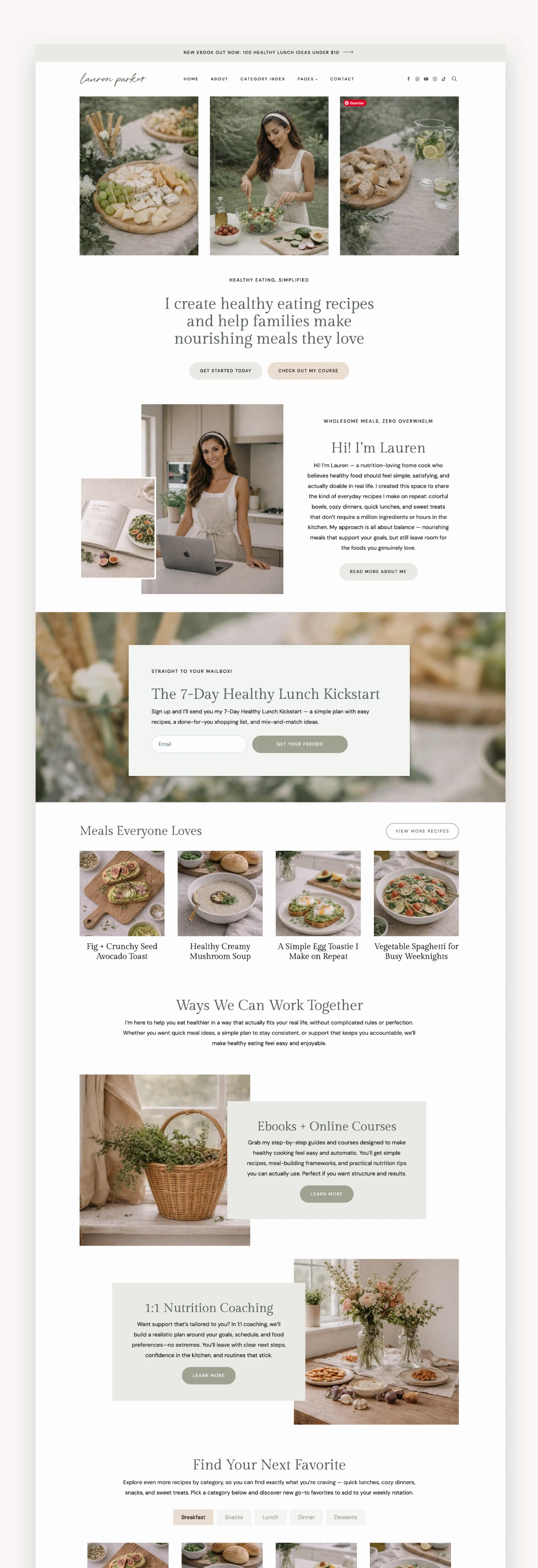 Lauren WordPress Kadence Theme