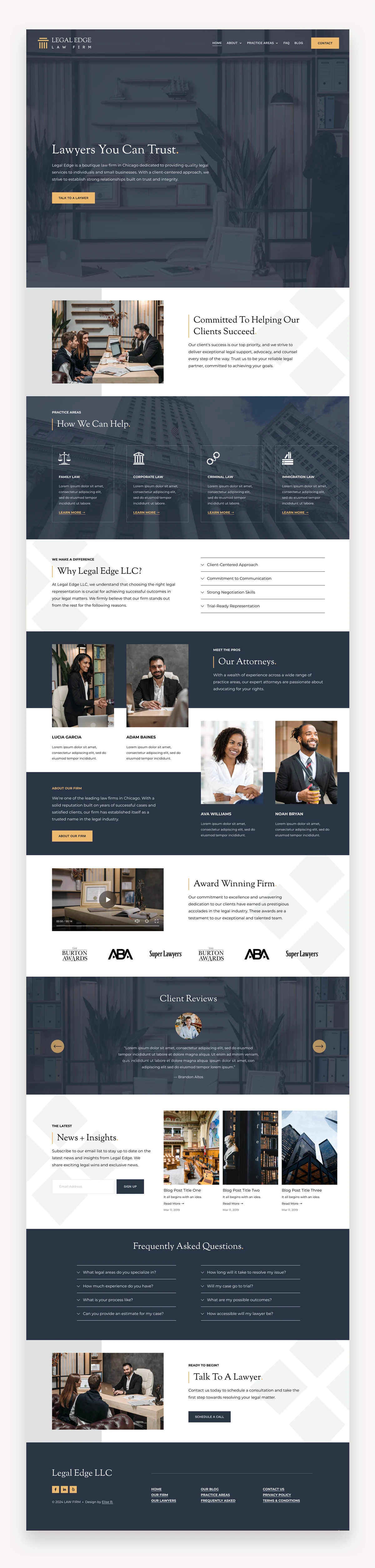Legal Edge Squarespace Template