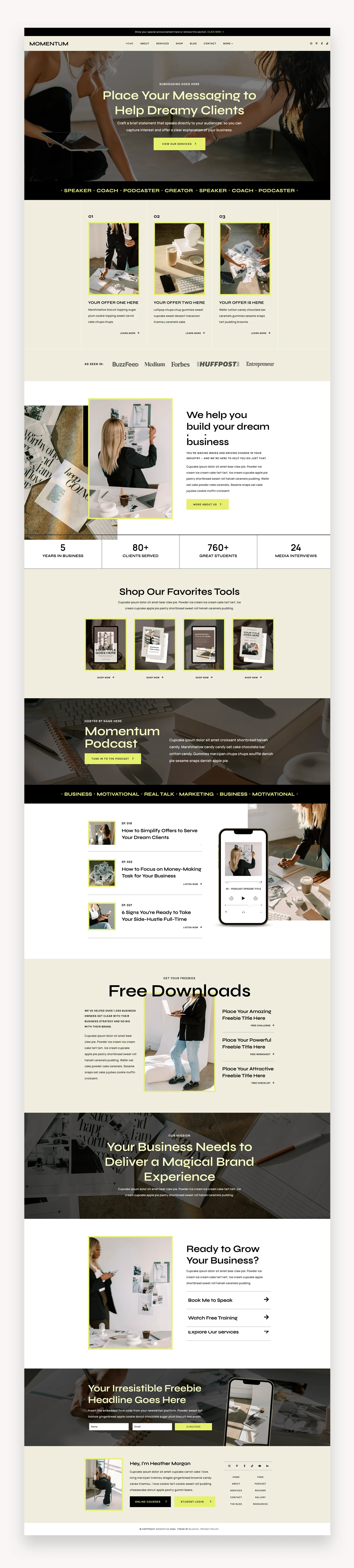 Momentum Elementor WordPress Theme