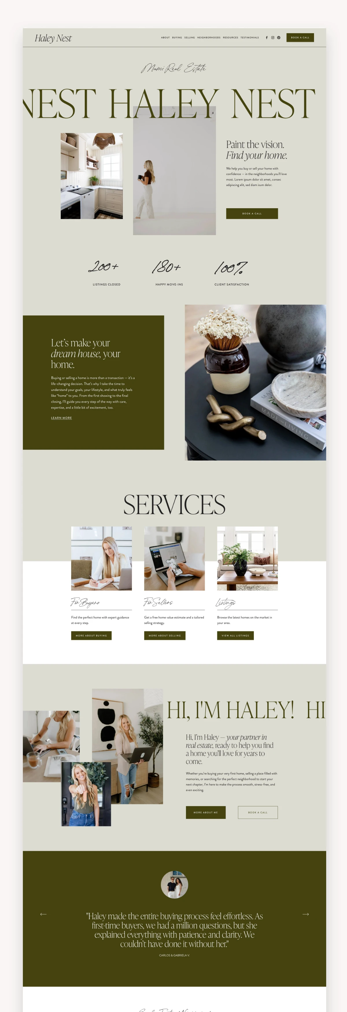 Nest Coach Squarespace Template