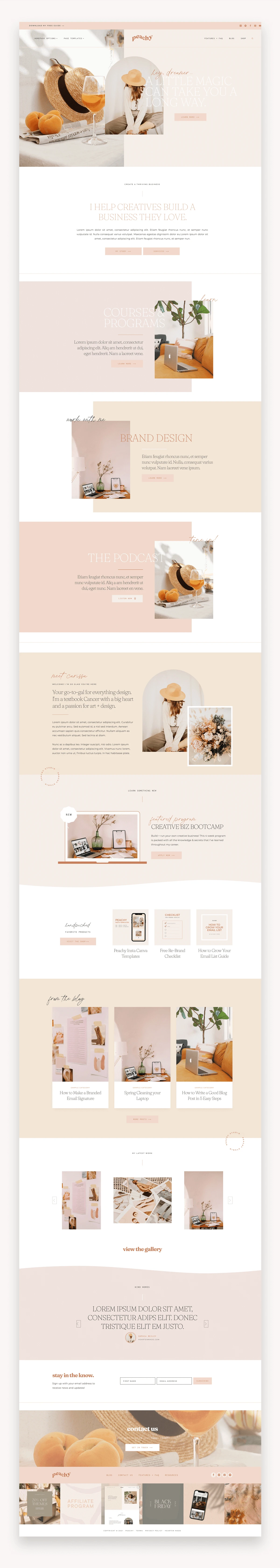 Peachy WordPress Kadence Child Theme
