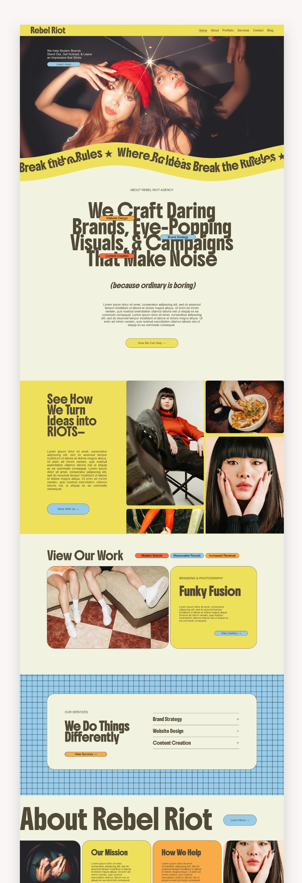 Rebel Riot Coach Squarespace Template