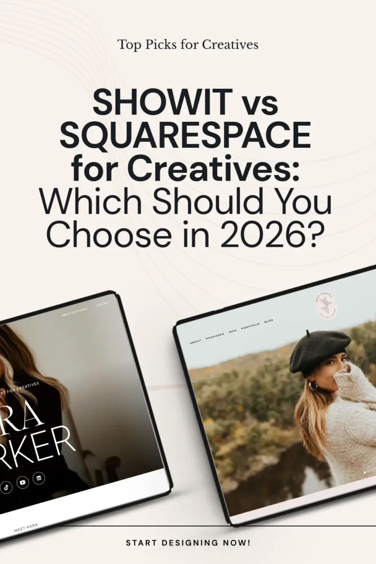 Showit vs Squarespace for creatives: which should you choose in 2026