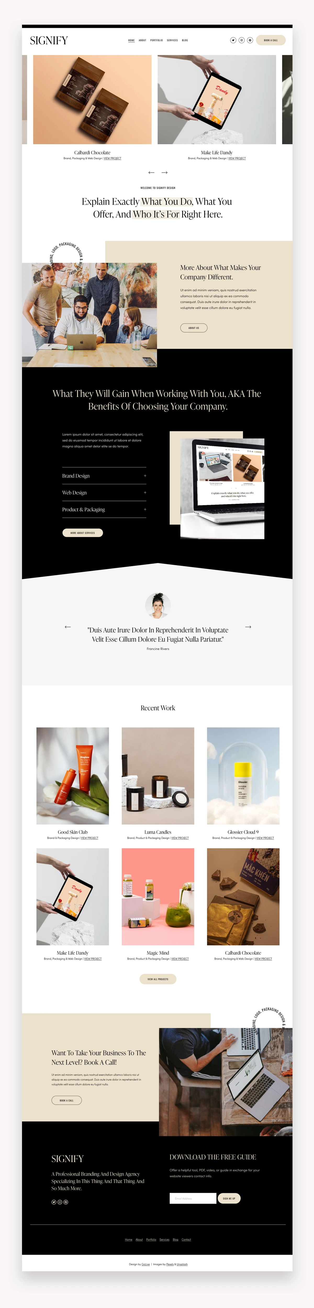 Signify Squarespace Template