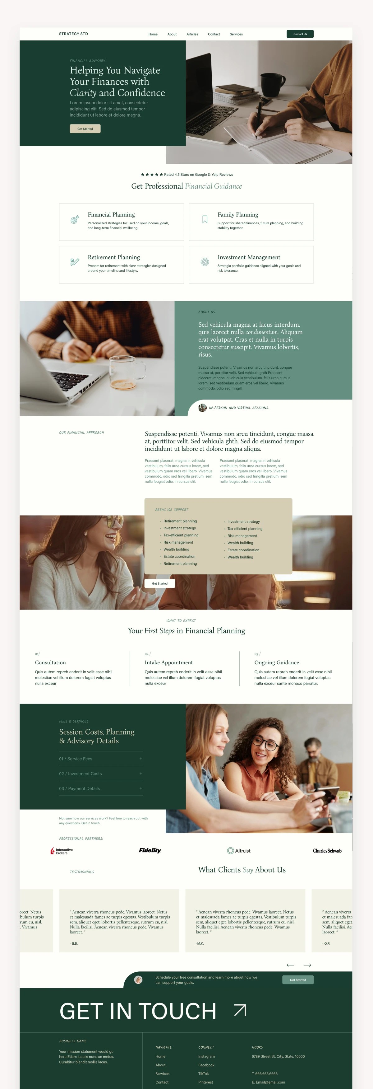Strategy Business Squarespace Template