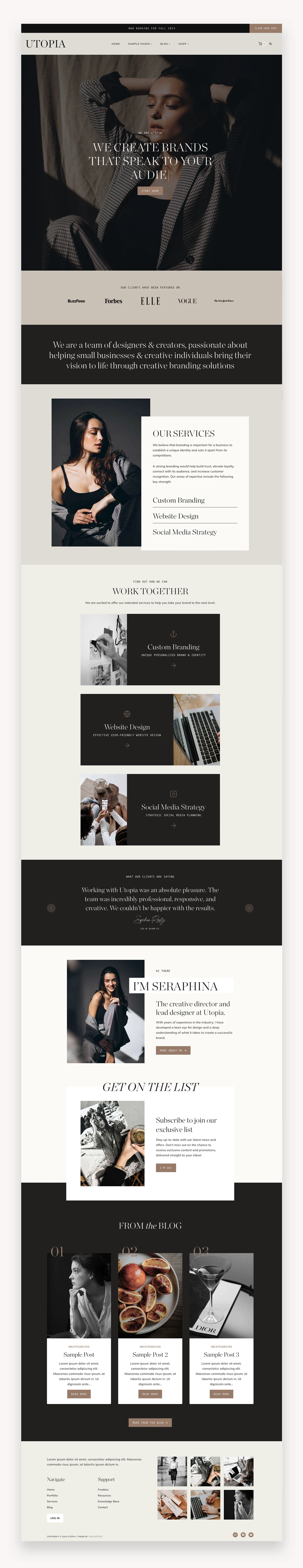 Utopia Kadence WordPress Theme