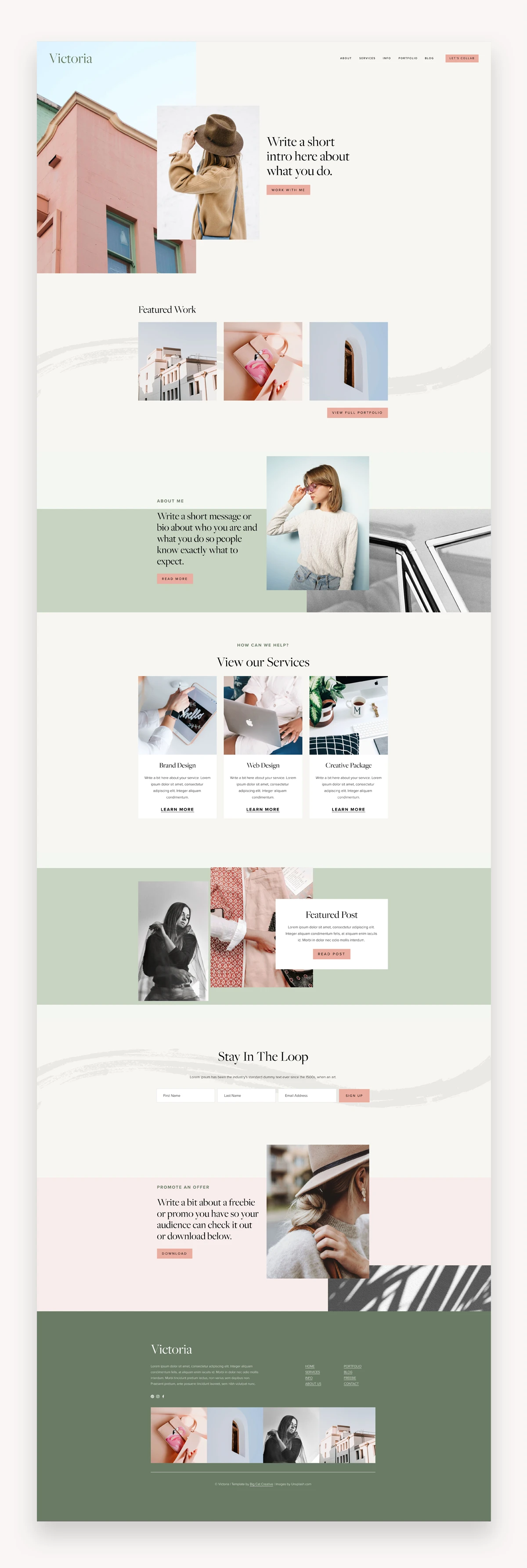 Victoria Squarespace Template