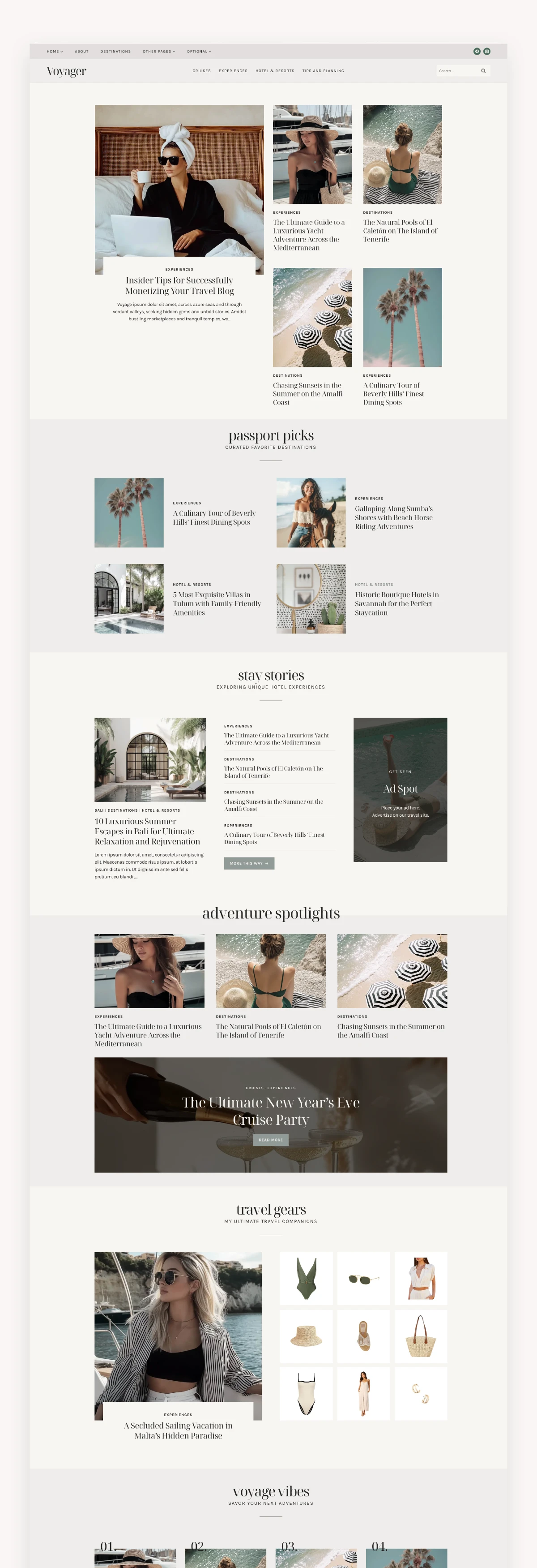 Voyager Kadence WordPress Theme