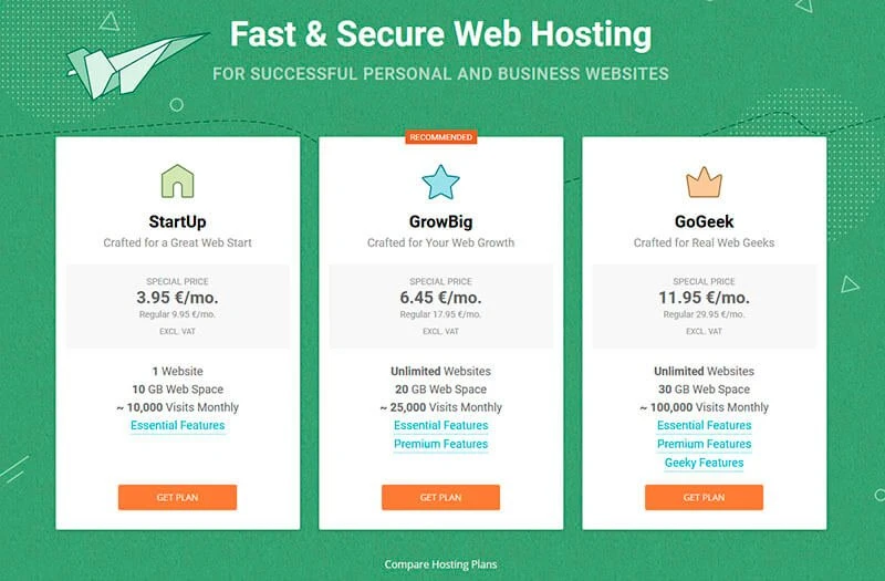 create siteground account step 2