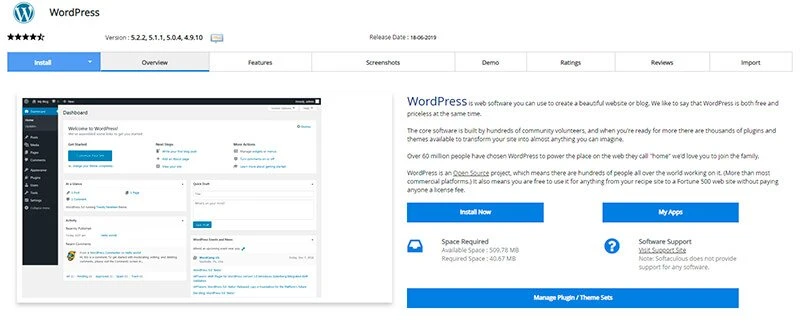 install wordpress in cpanel step 2